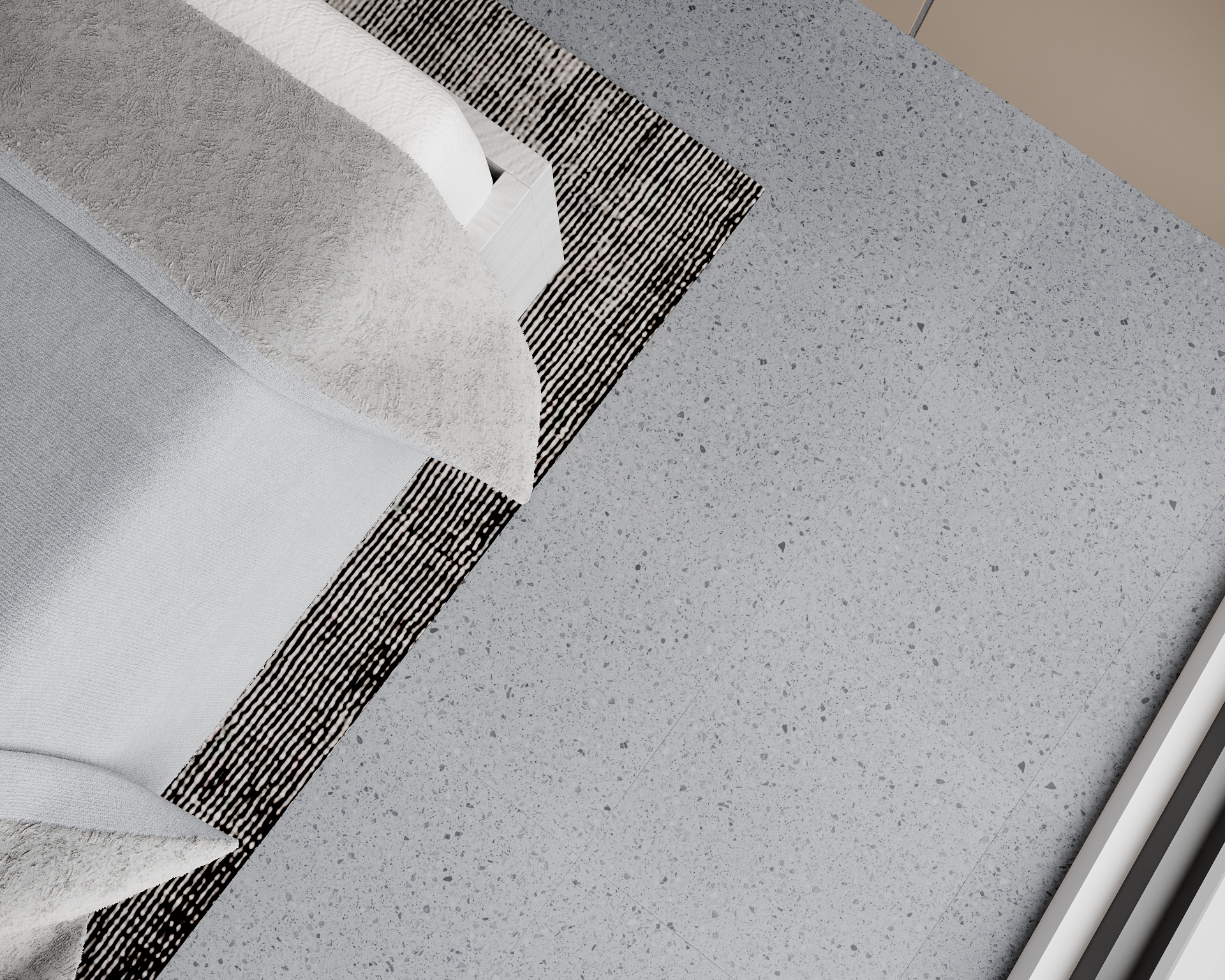 Кварцвиниловая плитка Art East клеевая Art Tile Hit S Тераццо Милано 762-ATS 457,2×457,2×2,5 фото в интерьере